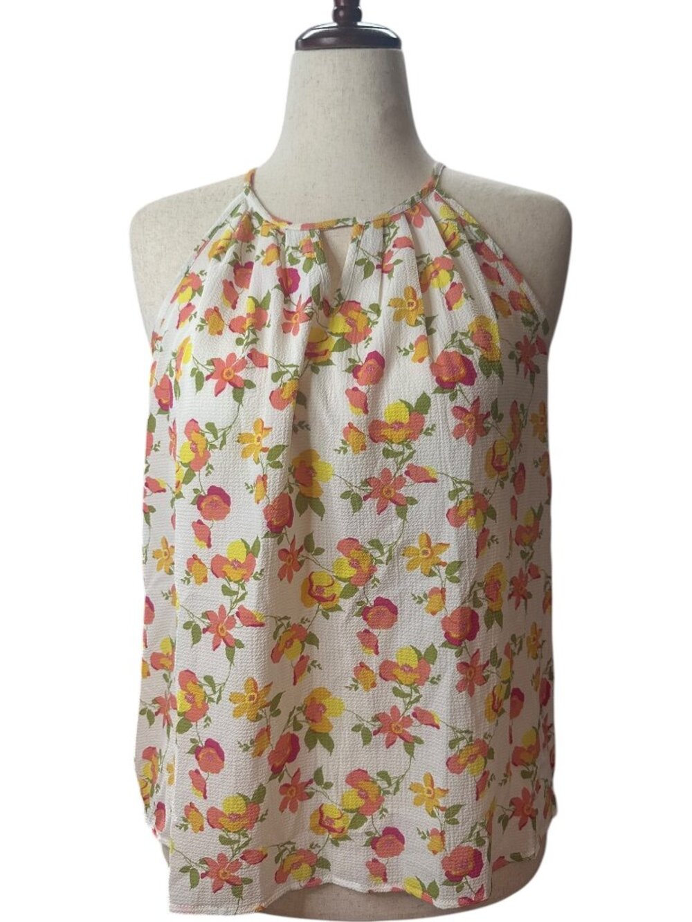 🌸 Papermoon Floral Halter Top – Large Petite 🌸